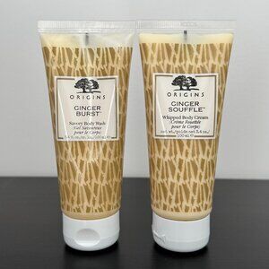 Origins Ginger Burst Savory Body Wash and Ginger Souffle Whipped Body Cream set